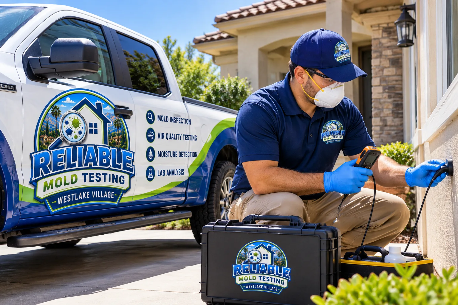 Service vehicle and technician